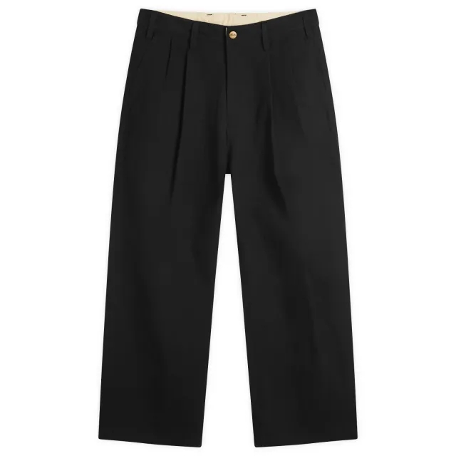 Butter Goods Men's Pleated Trousers Black