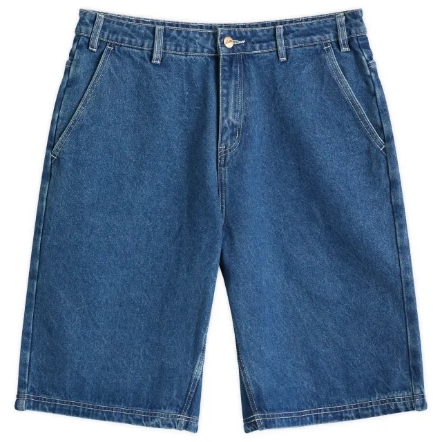 Butter Goods Men's Scribble Denim Shorts Mid Blue