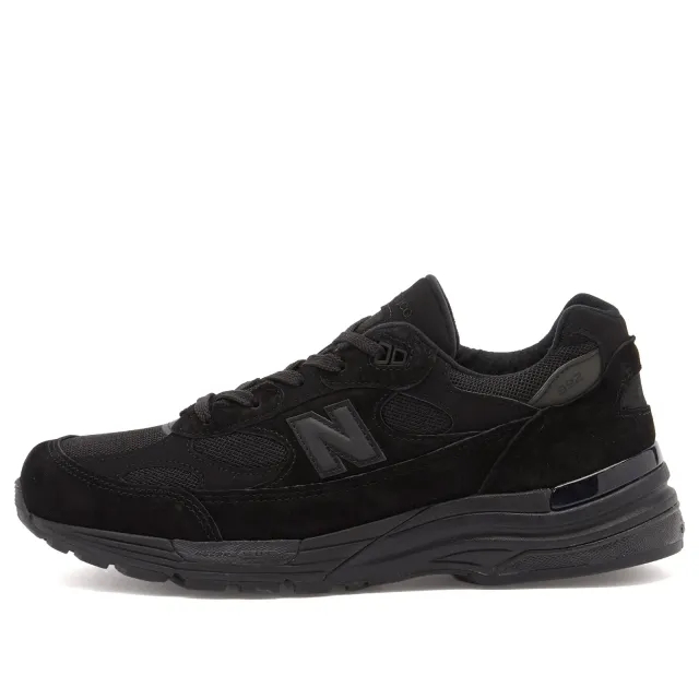 New Balance Unisex Made in USA 992 Core in Black Suede/Mesh