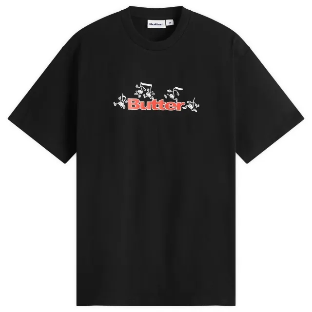 Butter Goods Men's Tempo Logo T-Shirt Black
