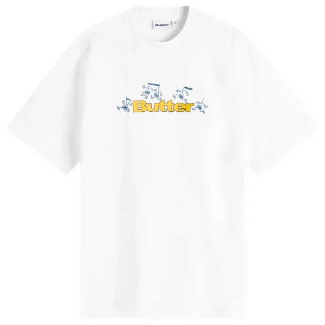 Butter Goods Men's Tempo Logo T-Shirt White
