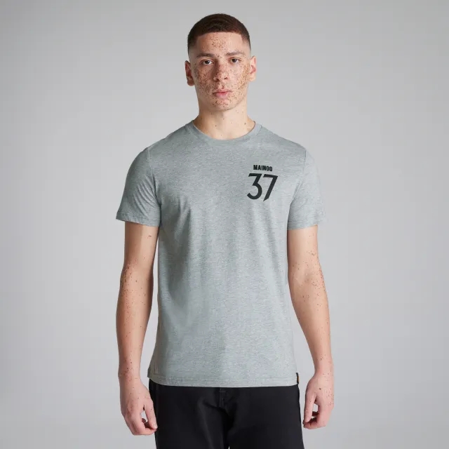 Manchester United Mainoo 37 T-Shirt Grey Marl