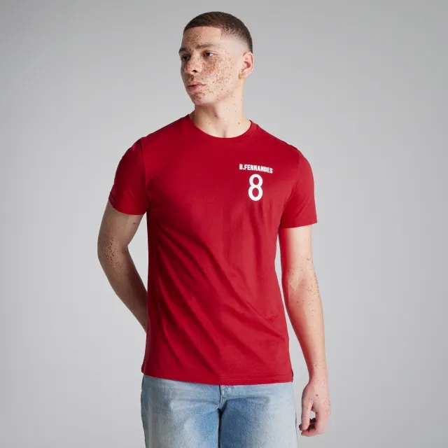 Manchester United Fernandes 8 T-Shirt Red