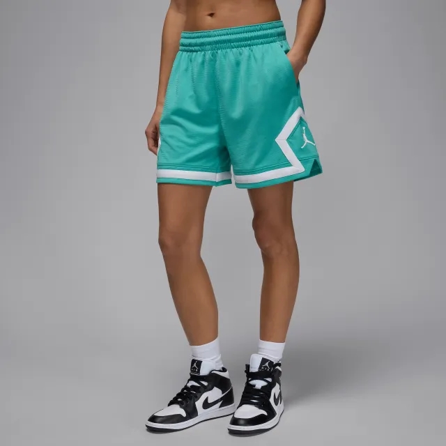 Nike Jordan Sport Women's 10cm (approx.) Diamond Shorts - Green - Polyester