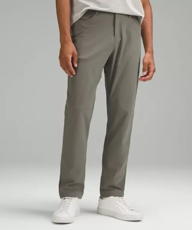 lululemon – Men's ABC Classic-Fit 5 Pocket Trousers 34L Warpstreme – Color Grey – Size 30