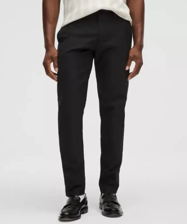 lululemon – Men's ABC Slim-Fit Trousers 34L Smooth Twill – Color Black – Size 30