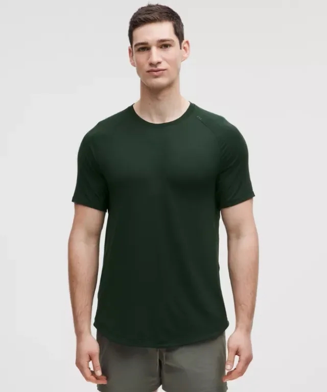 lululemon – Men's License to Train Short-Sleeve Shirt – Color Green – Size 3XL