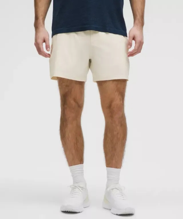 lululemon – Men's Pace Breaker Linerless Shorts – 5" – Color White – Size L