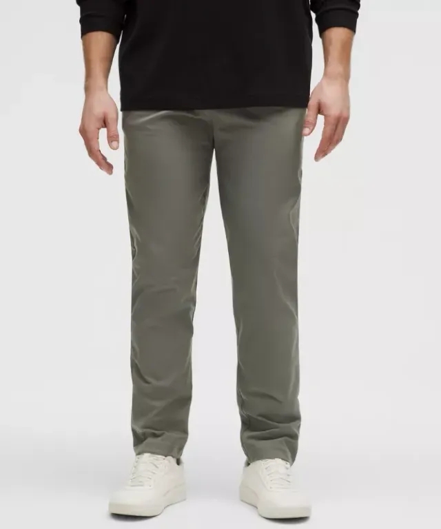 lululemon – Men's ABC Classic-Fit Trousers 30L Smooth Twill – Color Grey – Size 28