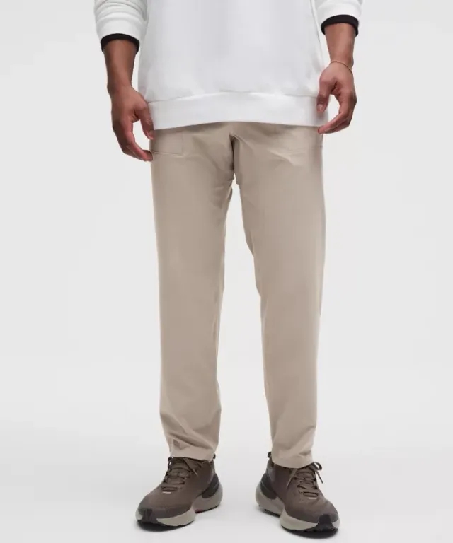lululemon – Men's Pull-On Classic-Fit Trousers 30L – Color Grey/Khaki – Size L