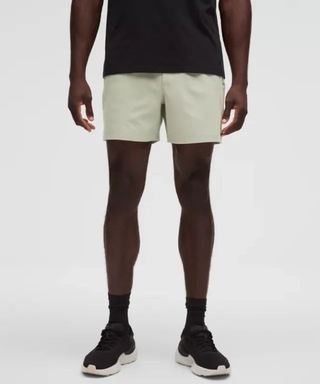 lululemon – Men's Zeroed In Linerless Shorts – 5" – Color Green/Pastel – Size L
