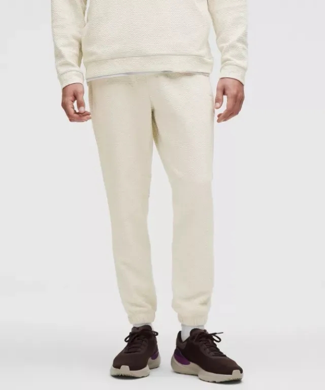 lululemon – Men's Textured Double-Knit Joggers Regular – Color Black/White – Size L