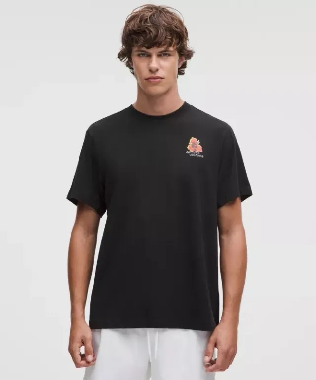lululemon – Men's Zeroed In Short-Sleeve Shirt Graphic – Color Black – Size L