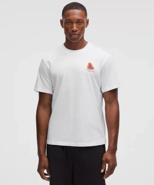 lululemon – Men's Zeroed In Short-Sleeve Shirt Graphic – Color White – Size L