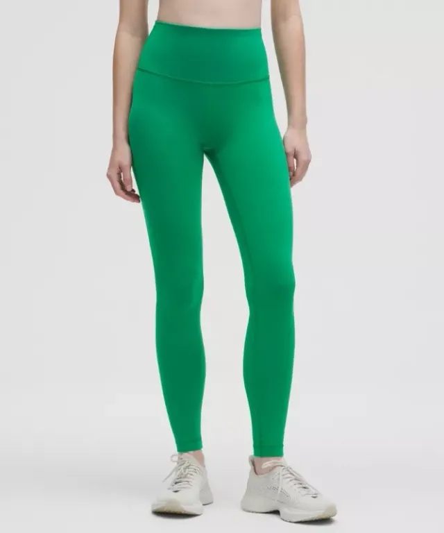 lululemon – Women's Wunder Train High-Rise Tight Leggings – 28" – Color Green – Size 0