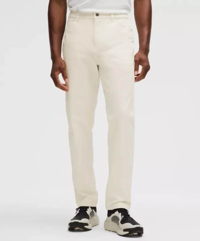 lululemon – Men's ABC Classic-Fit 5 Pocket Trousers 32L Stretch Cotton VersaTwill – Color White – Size 29