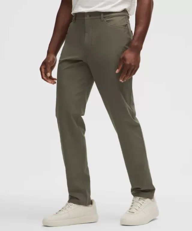 lululemon – Men's ABC Classic-Fit 5 Pocket Trousers 32L Stretch Cotton VersaTwill – Color Green – Size 30