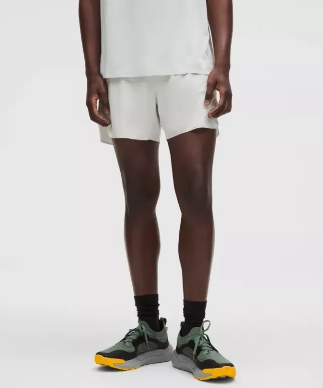 lululemon – Men's Fast and Free Lined Running Shorts – 5" – Color White – Size L