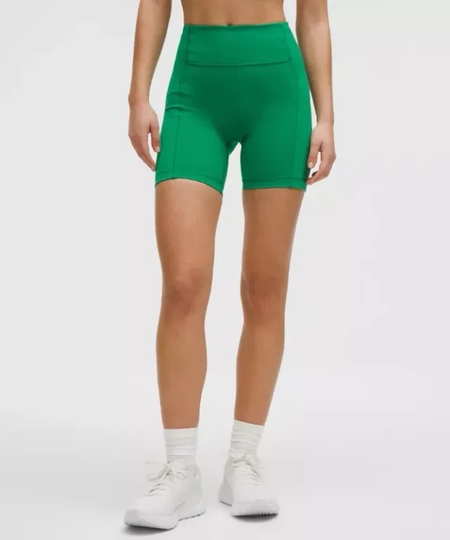 lululemon – Women's Swift Speed High-Rise Shorts – 6" – Color Green – Size 0