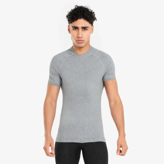 Adult Short-Sleeved Thermal Base Layer Top Keepdry - Grey