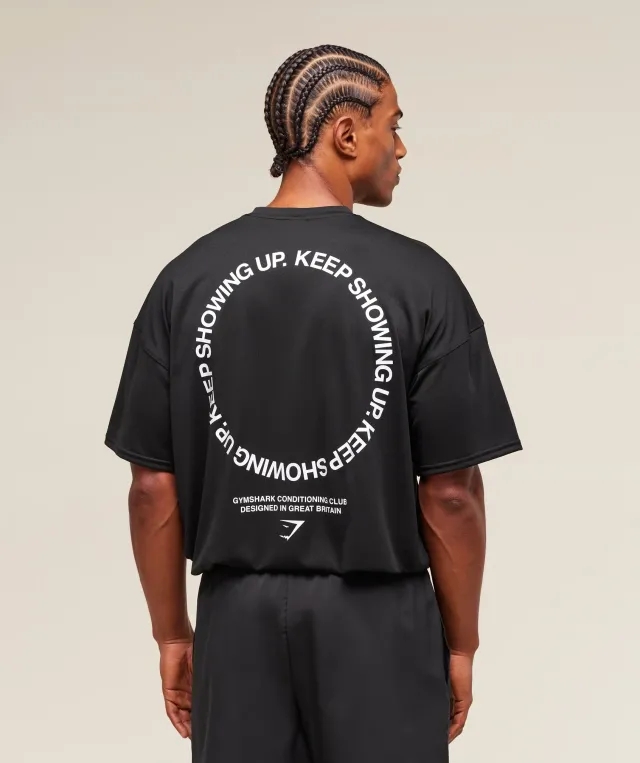  Keep Showing Up T-Shirt - Black