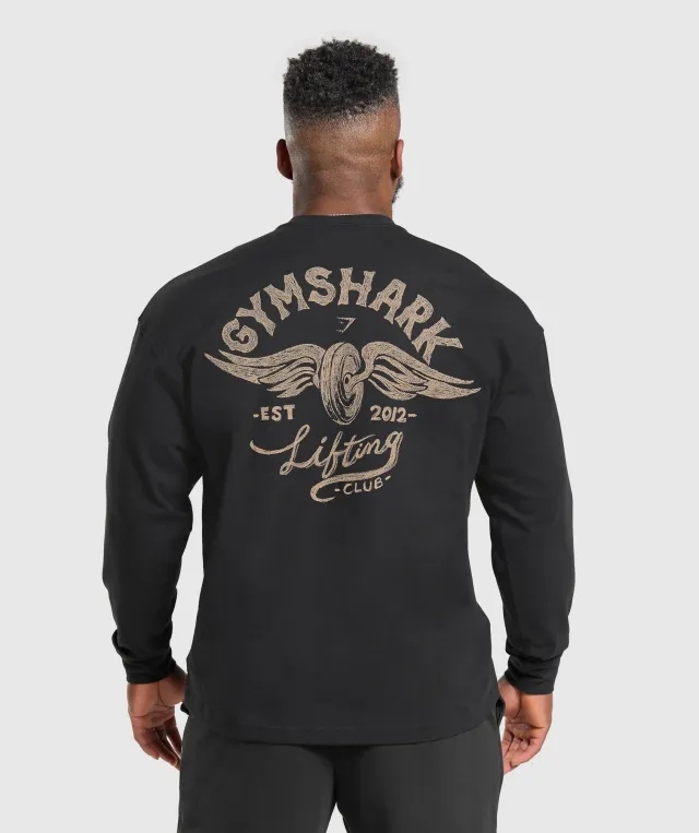  Flying Weights Long Sleeve T-Shirt - Black