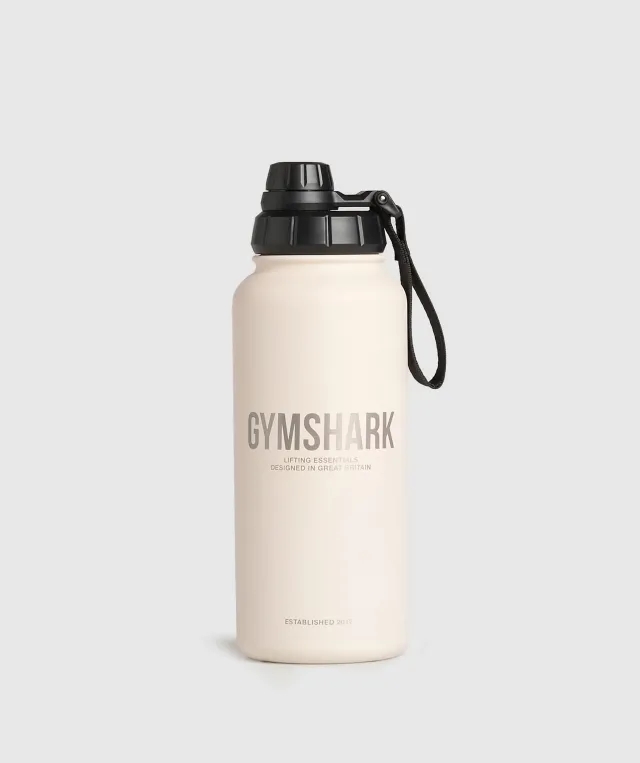  Metal Insulated Bottle 1L - Oat White