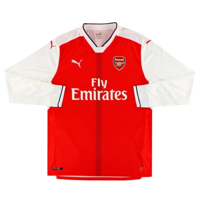 2016-17 Arsenal Puma Home Shirt L/S XL - Arsenal / Excellent / XL