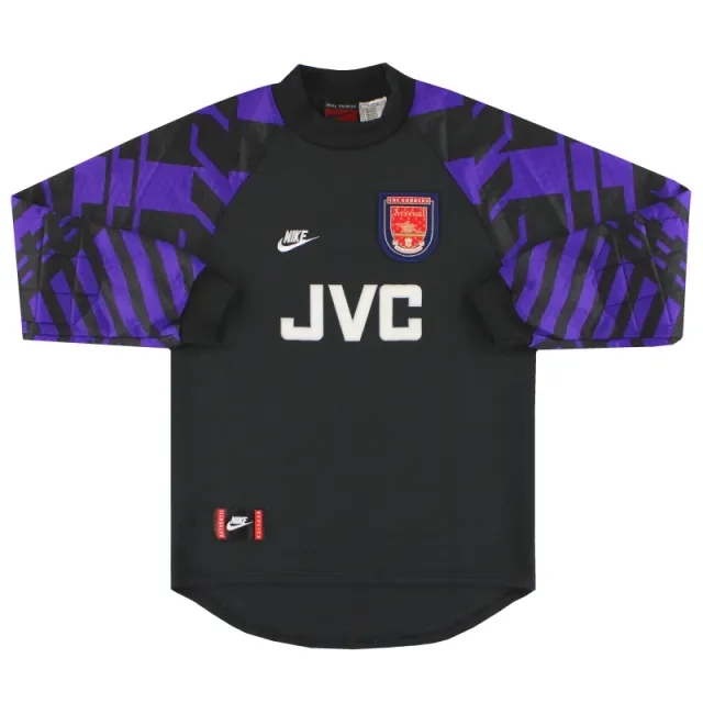 1995-97 Arsenal Nike Goalkeeper Shirt *Mint* S - Arsenal / Mint / Small