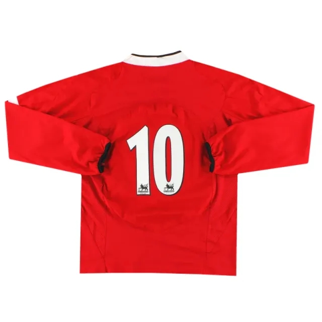 2004-06 Manchester United Nike Home Shirt L/S #10 L - Manchester United / Excellent / Large
