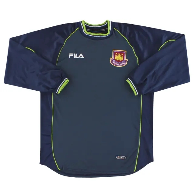 2000-01 West Ham Fila Goalkeeper Shirt L - West Ham / Excellent / Large