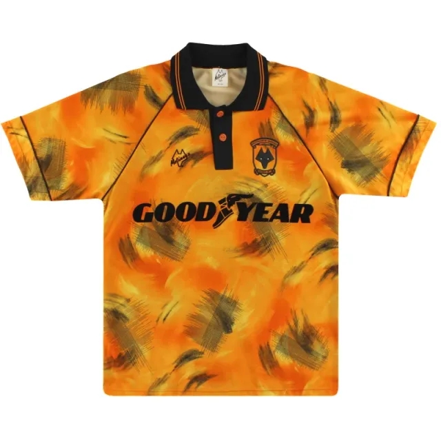 1992-93 Wolves Home Shirt *Mint* L - Wolves / Excellent / Large