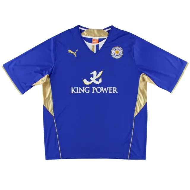 2013-14 Leicester Puma Home Shirt L - Leicester City / Excellent / Large