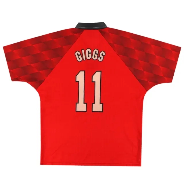 1996-98 Manchester United Umbro Home Shirt Giggs #11 L - Manchester United / Very good / Large