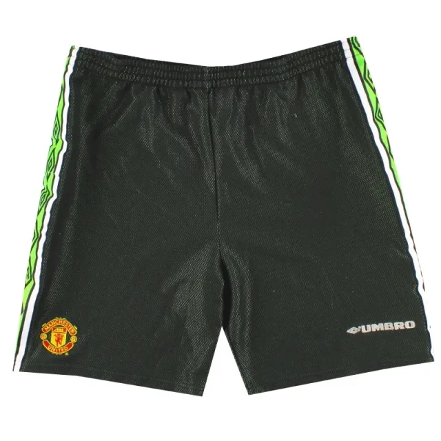 1998-99 Manchester United Umbro Goalkeeper Shorts L - Manchester United / Excellent / Large