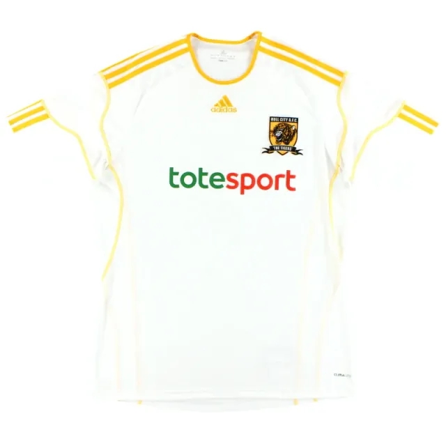 2010-11 Hull City adidas Away Shirt *Mint* L - Hull City / Mint / Large