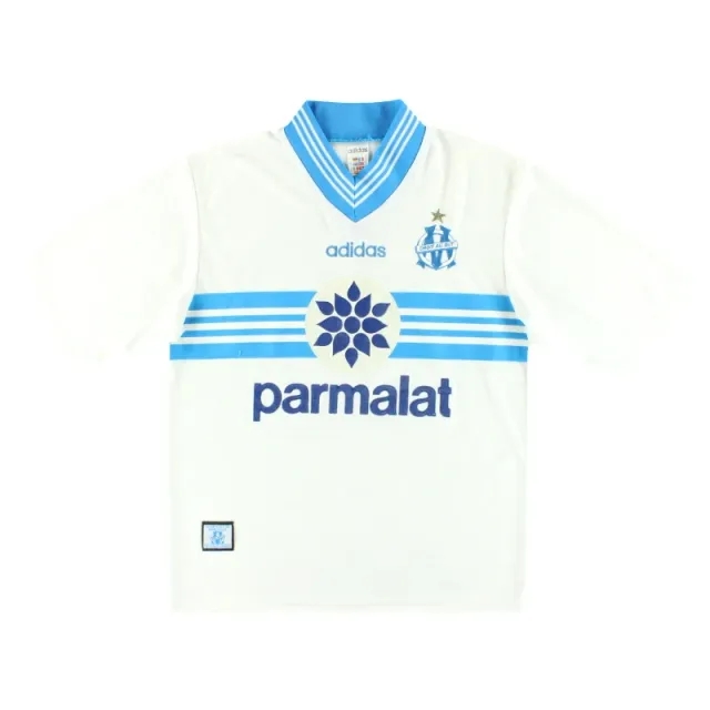 1996-98 Olympique Marseille adidas Home Shirt M - Olympique Marseille / Excellent / Medium