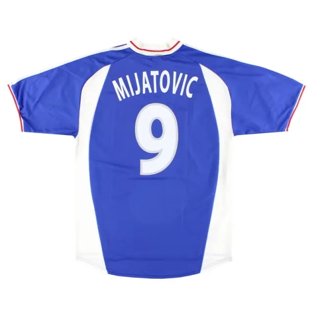 2000-01 Yugoslavia adidas Home Shirt Mijatovic #9 L - Yugoslavia/Serbia / Excellent / Large