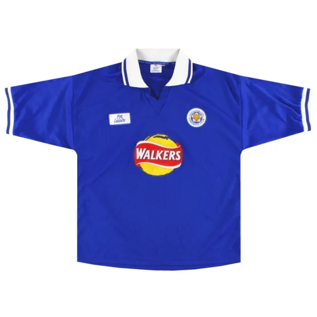 1998-00 Leicester Fox Leisure Home Shirt XL - Leicester City / Excellent / XL