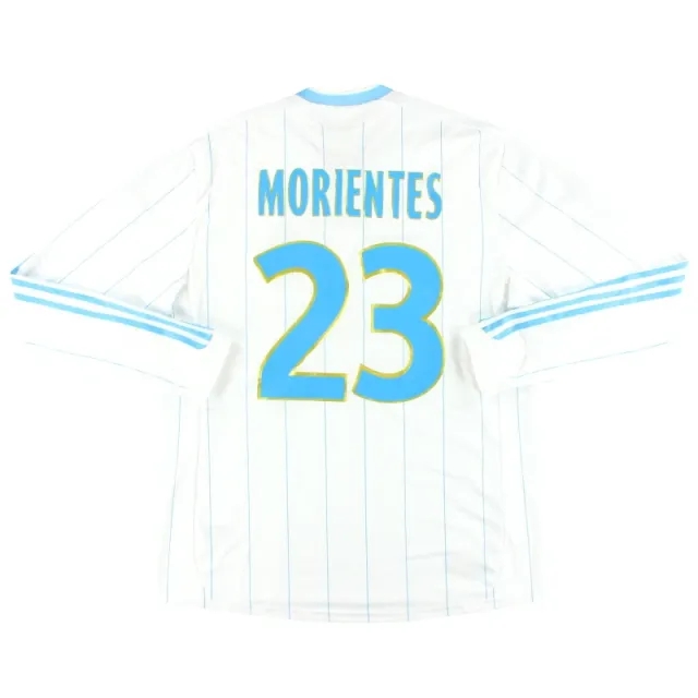 2009-10 Olympique Marseille adidas Player Issue Home Shirt Morientes #23 L/S XL - Olympique Marseille / Very good / XL