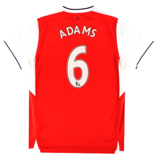 2016-17 Arsenal Puma Home Shirt Adams #6 L - Arsenal / Excellent / Large