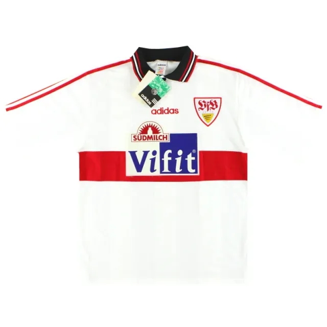 1996-97 Stuttgart adidas Home Shirt *w/tags* L - Other German Clubs / w/tags / Large