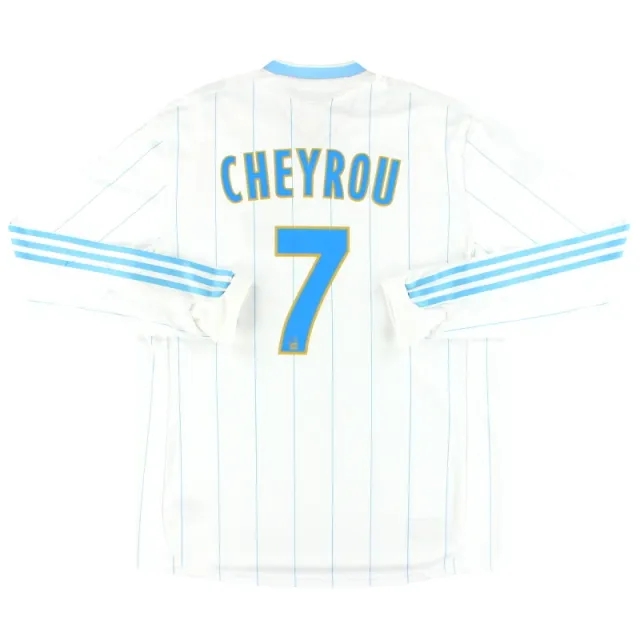 2009-10 Olympique Marseille adidas Player Issue Home Shirt Cheyrou #7 L/S *w/tags* XL - Olympique Marseille / w/tags / XL