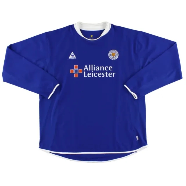 2003-05 Leicester Le Coq Sportif Home Shirt L/S XL - Leicester City / Excellent / XL