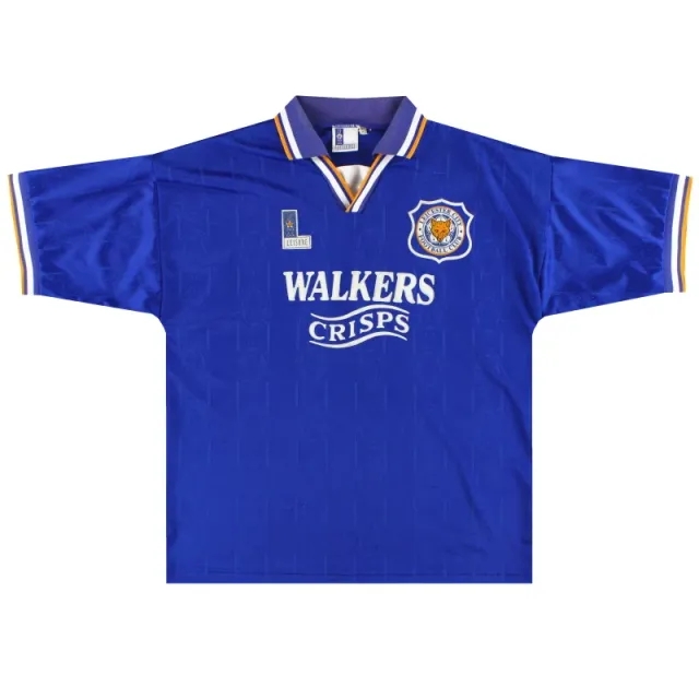1994-96 Leicester Fox Leisure Home Shirt M - Leicester City / Excellent / Medium