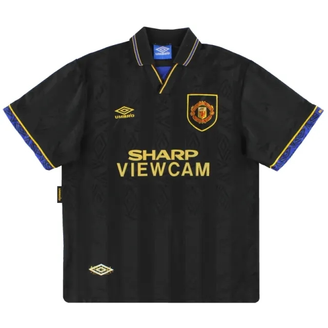 1993-95 Manchester United Umbro Away Shirt M - Manchester United / Very Good / Medium