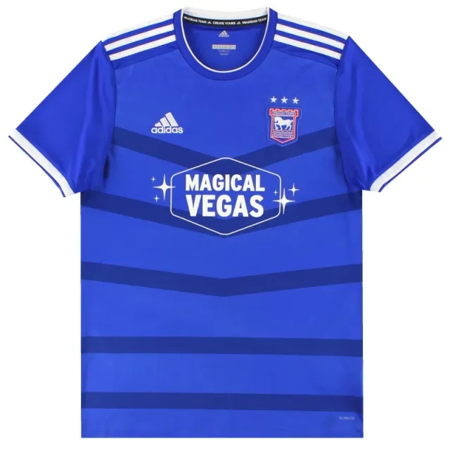2019-20 Ipswich adidas Home Shirt L - Ipswich / Excellent / Large