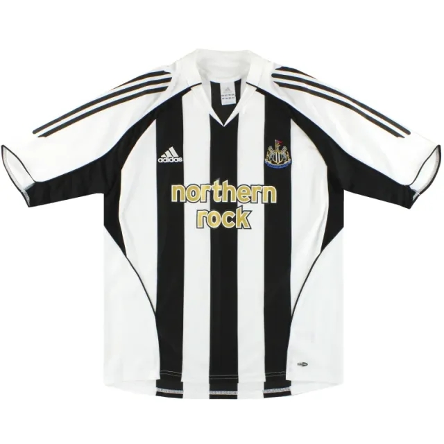 2005-07 Newcastle adidas Home Shirt *Mint* L - Newcastle United / Mint / Large