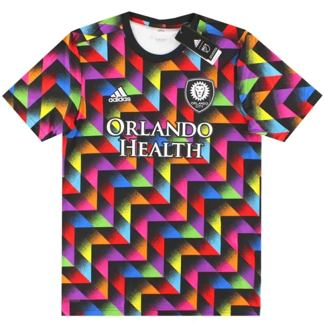 2022 Orlando City adidas LGBTQ+ Pre-Match Shirt *w/tags* M - USA Soccer Clubs / w/tags / Medium