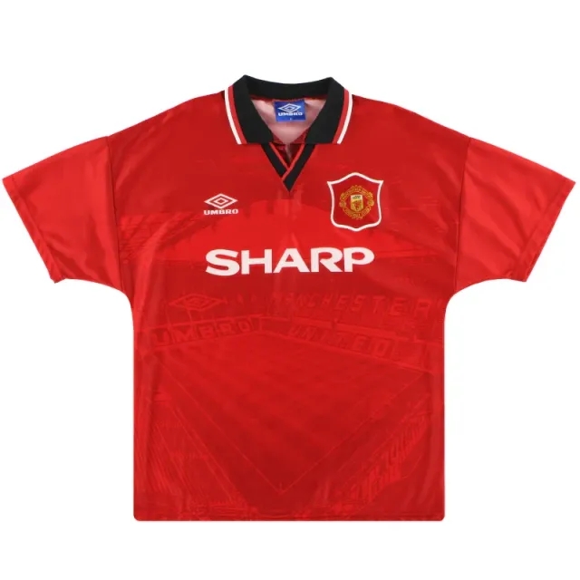 1994-96 Manchester United Umbro Home Shirt M - Manchester United / Very good / Medium